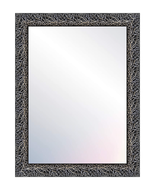 WALL MIRROR FULL BODY BLACK SILVER MOD-131