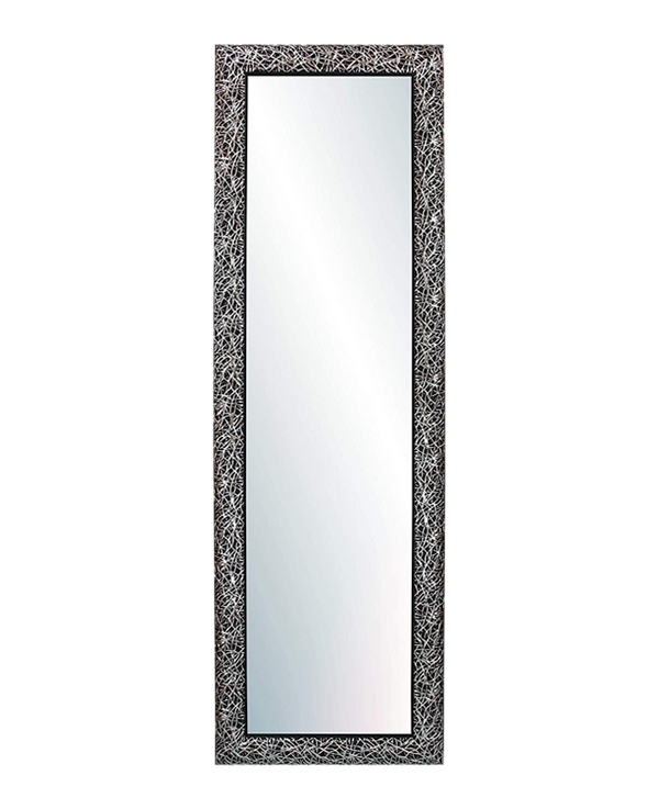 WALL MIRROR FULL BODY BLACK SILVER MOD-131