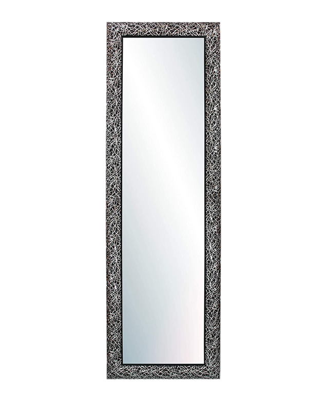 WALL MIRROR FULL BODY BLACK SILVER MOD-131