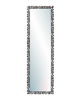 WALL MIRROR FULL BODY BLACK SILVER MOD-144