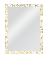 WALL MIRROR FULL BODY WHITE-GOLD MOD-156