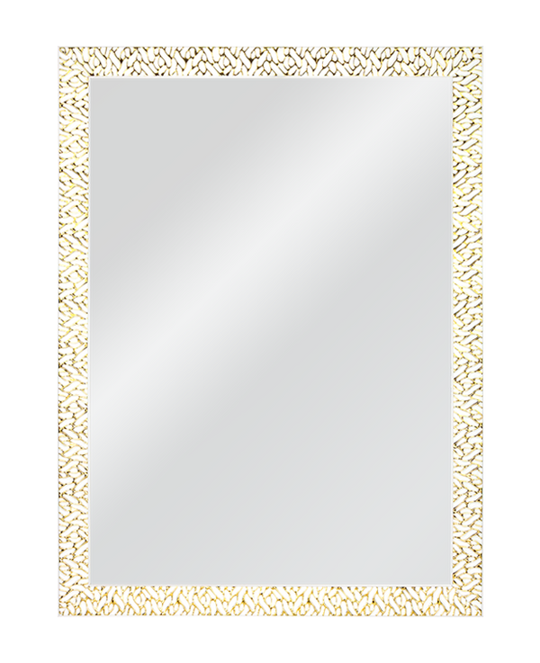 WALL MIRROR FULL BODY WHITE-GOLD MOD-156